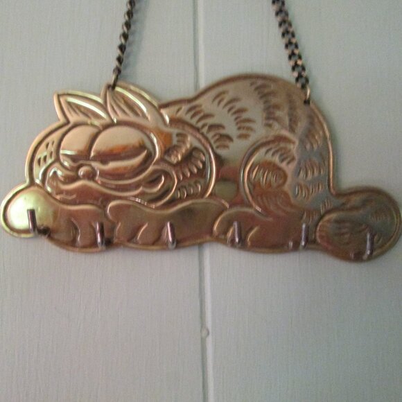 Garfield Brass Key Hook/ Holder - Picture 2 of 5